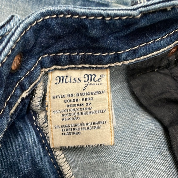 Miss Me Chloe Boot Denim Jeans Size 29 - Picture 10 of 11